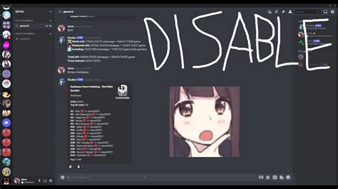 Mudae disable - Make and customize your own collection bound to the Discord server you are playing on: compete with your friends to get the best unique collection! All characters are from existing animes, manga, comics or video games. They were suggested by the community along with over 500,000 images and gifs: details are constantly added and reviewed by users.